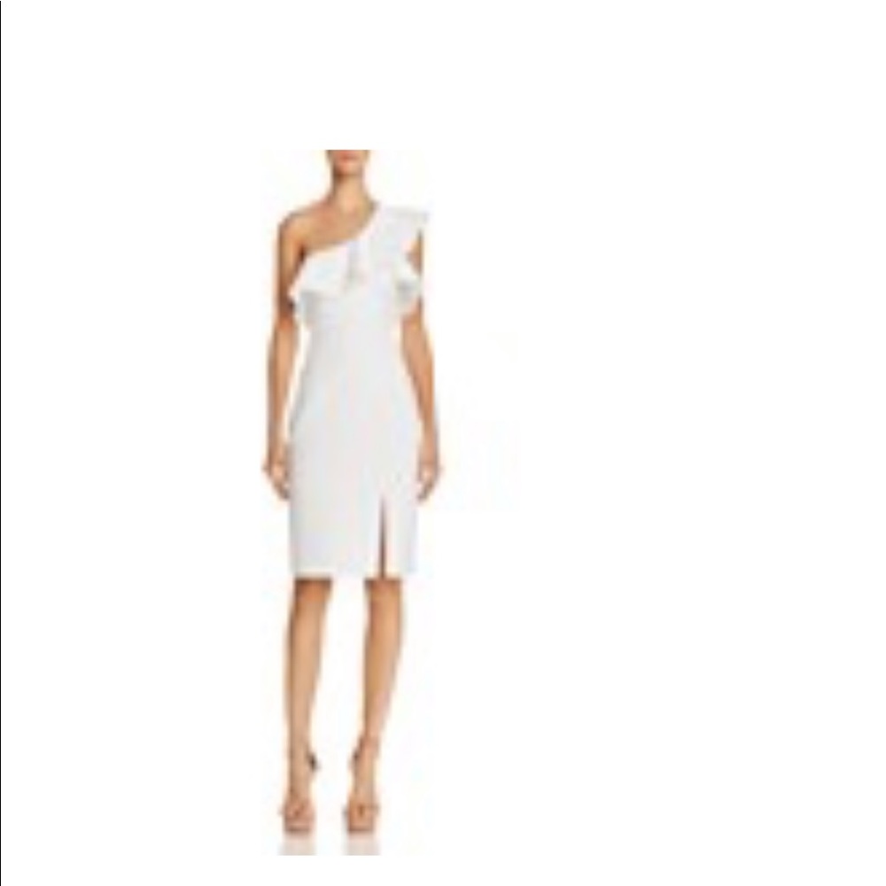 New! One shoulder ruffle dress- Bloomingdales
